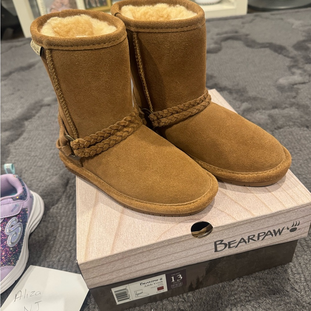BearPaw Chestnut Suede Boots